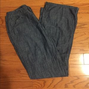 Lane Bryant Chambray light denim trouser pants